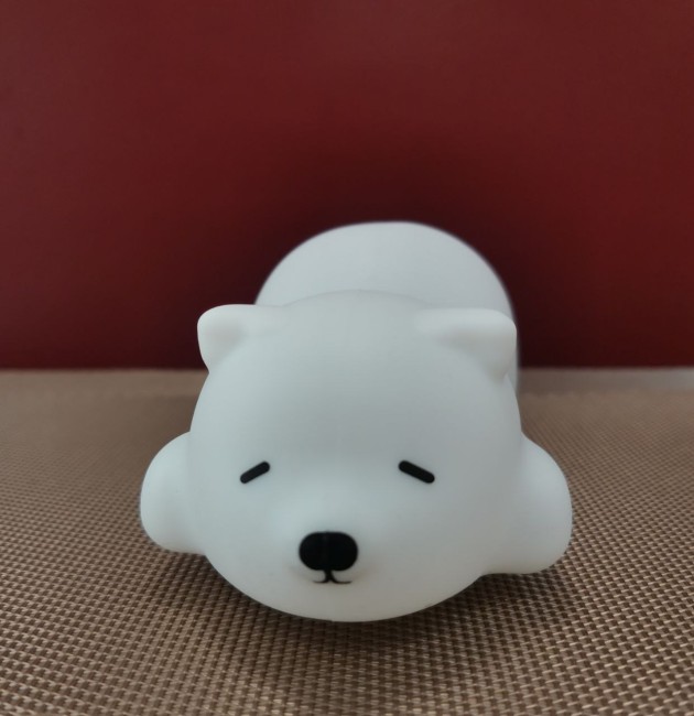 Светильник -ночник светодиодный СПЯЩИЙ МИШКА LE062101-0019 NL-352-S RGB 2W