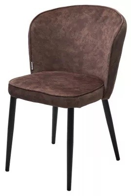 Стул МЭРИ FIESTA Шоколадный , велюр "антипальчиковый"/ черный каркас (от 2-х штук) 472M05586
