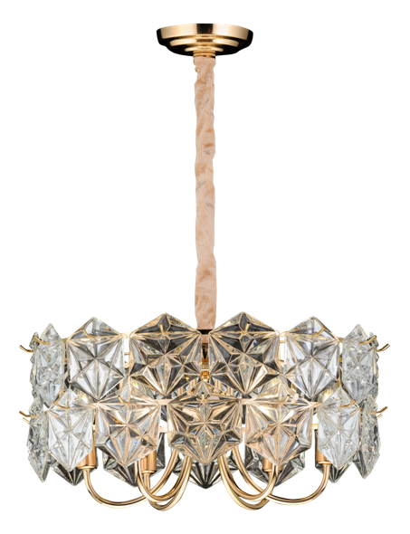 Люстра СС 5168/6 FGD+CL Veneto Luce