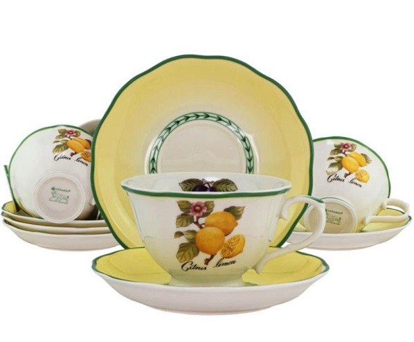 Чайный набор 12пр. 230 мл ФРУКТОВЫЙ САД 109-089 Фарфор