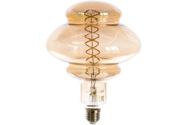 Лампа 162802008 LED Vintage Filament Flexible BD160 8W E27 160*210mm Gray 2400K