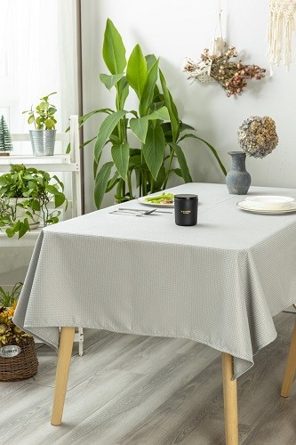 Скатерть Индира (серебро) 140х220 СК-ИН-140х120ср