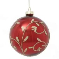 Украшение новогоднее "Шар", 8см, стекло 746260
