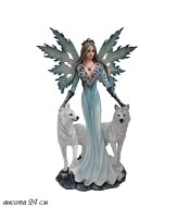 Статуэтка "Фея и волки" 307-004 24 см полистоун