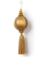 Золотой шар с золотым узором 27 см 15076