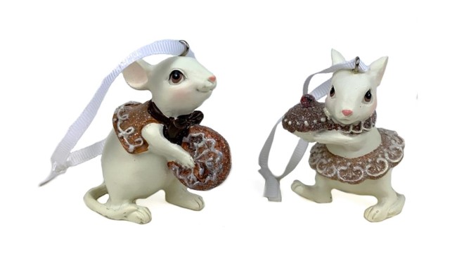 Фигурки подвесные «Мышки с пряниками» 838-319