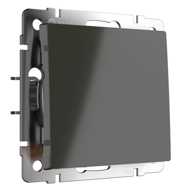 Выключатель одноклавишный серо-коричневый W1110007