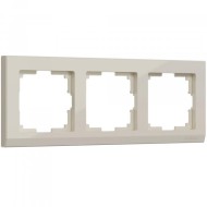 Рамка из пластика на 3 поста Stark слоновая кость W0031803