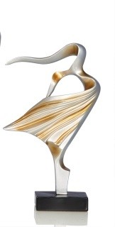 Декоративная статуэтка Dionisa (малая), платиновый, полирезин,15х5х27 см 325027