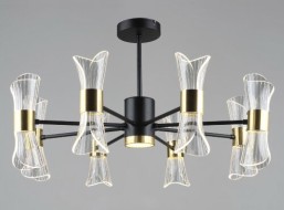 Светильник потолочный ВР-N5496/8 BK+GD LED160W D695*XH385мм 01105510