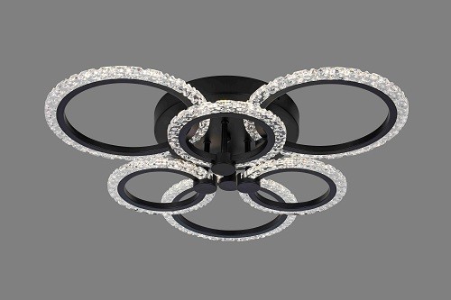 Люстра 3009/3+3 BK 108W 3000-6000K