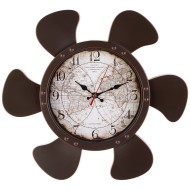 ЧАСЫ НАСТЕННЫЕ КВАРЦЕВЫЕ "КАРТА МИРА" 220-443 38*35 СМ ЦИФЕРБЛАТ 19