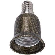 Переходник для ламп с цоколя E14 на E27 черненая бронза A4T17HEAY