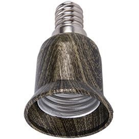 Переходник для ламп с цоколя E14 на E27 черненая бронза A4T17HEAY