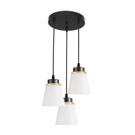 Подвесной светильник 30136/3BK WT+WD