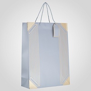 Серый Крафтовый Подарочный Пакет L 10405-39сер