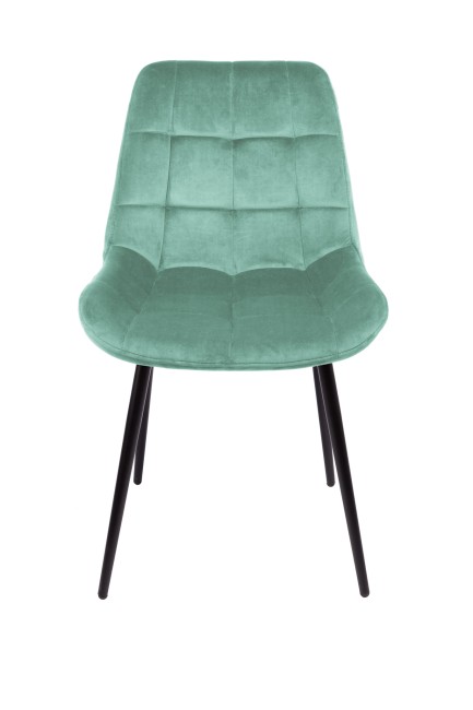 Стул ЛА АЛЬТА Хофман AV405 Конфети аквамарин, черный глянец (от 2-х штук)