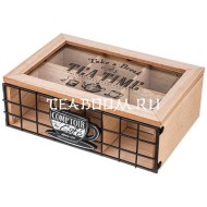 ШКАТУЛКА ДЛЯ ЧАЯ АРТИ-М 124-187 КОЛЛЕКЦИЯ "COFFE&TEA TIME" 24*16*8 СМ