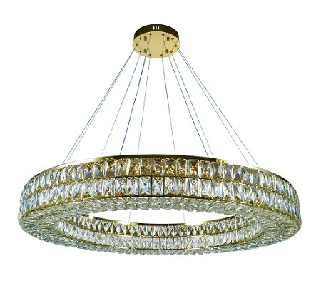 Люстра 2786E/112W GOLD+CLEAR