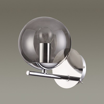 Бра 4454/1WS MODERNI LN20 142 хром, дымчатый E14 1*40W 220V SIERRA