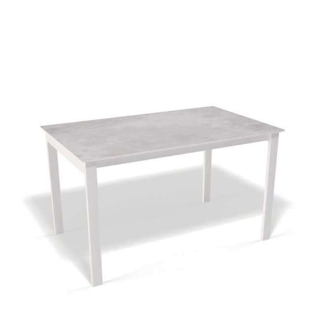 Стол E1300 белый/цемент/Опоры Kenner E белый