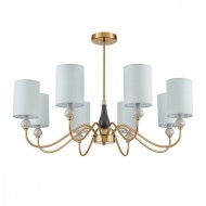 Люстра подвесная 6590/8 CLASSI LN25 57 латунь/мятный зеленый, металл, керамика/текстиль ANRI