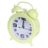 Часы-будильник Quartz "PF-TC-015", круглые диам. 9,5 см, зеленые PF_C3152