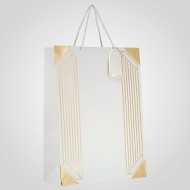 Белый Крафтовый Подарочный Пакет L 10405-39белый