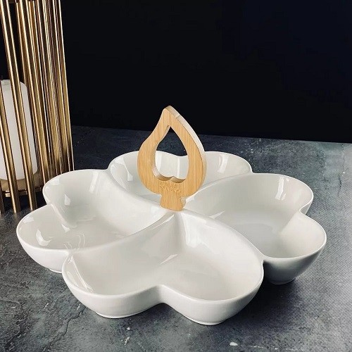 Менажница 29см BAMBOO Фарфор,бамбук 140-091