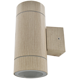 Светильник уличный 8013A влагозащ. метал светлое дерево  мат IP65 2*GX53 FW53W2ECH