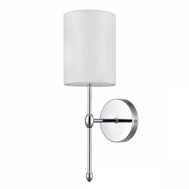 Бра 6589/1W CLASSI LN24 хром/белый, металл/текстиль E14 1*40W 220V LATTI
