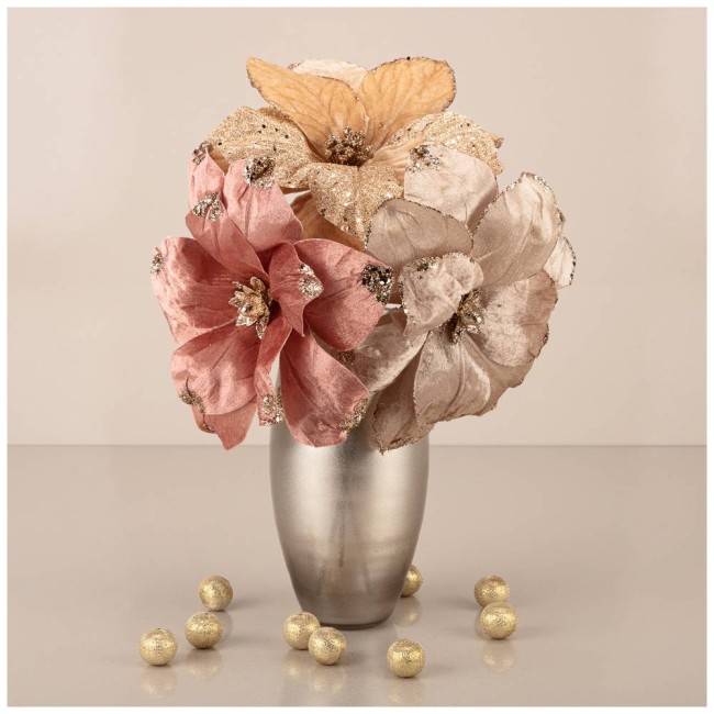 ЦВЕТОК ИСКУССТВЕННЫЙ "ПУАНСЕТИЯ" 226-1030 ДИАМЕТР=30 СМ