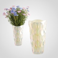 Ваза SPRING бежевым оттенком стеклянная 00983