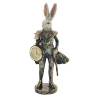 Фигурка декоративная "Кролик" с часами, L13,5 W11 H30,5 см 781697
