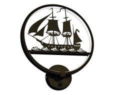 Настенный светильник 074110,4 Корабль черный w30*8 h-35 LED 10W (4000K)