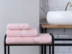 Полотенце Однотонное 70X140 Miranda Soft Пудра 8680943039514