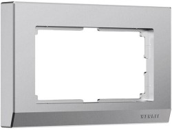 Рамка для двойной розетки Stark серебро матовый W0081865