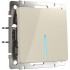 Выключатель одноклавишный с подсветкой слоновая кость W1110103 Выключатель одноклавишный с подсветкой слоновая кость W1110103