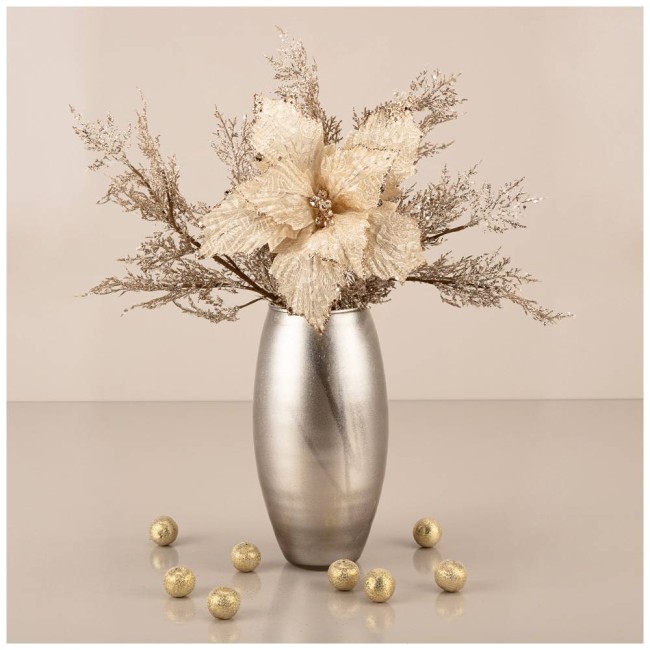 ЦВЕТОК ИСКУССТВЕННЫЙ "ПУАНСЕТИЯ" АРТИ М 226-1038 23*30 СМ