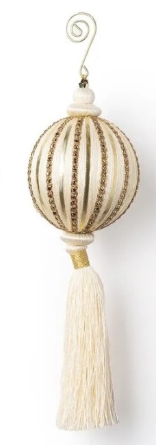 Бежевый шар с бронзовым узором h26см d9cm 15300