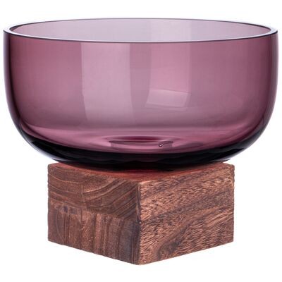 ВАЗА "WOODY" PURPLE 20*20*16 CM 694-075