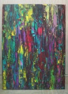 Картина "Яркая абстракция" 60*80см холст, акрил.краски, текстурная паста