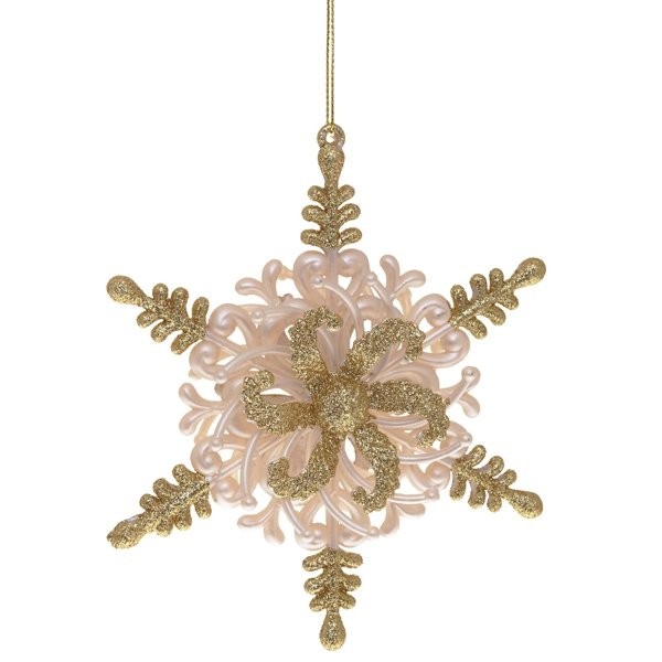 Украшение новогоднее "Снежинка", L3 W14 H13 см 254588