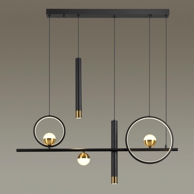 Подвесной светильник 4357/57L HIGHTECH ODL23 255 черн/ант бронз/металл IP20 57W 2565Лм 3000K TEANA