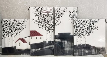 Картина из кожи модульная 100*200