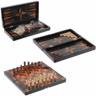 Игра настольная 3 в 1(шахматы,шашки,нарды), 20*40*6см 758915