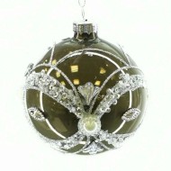 Украшение новогоднее "Шар", 8см, стекло 752521