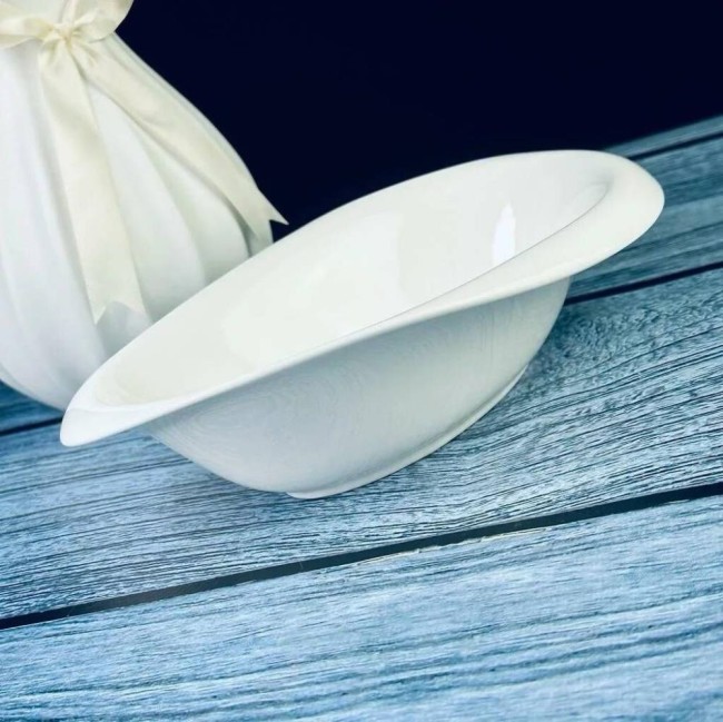 Овальный салатник 23см BIANCO 118-059 Фарфор