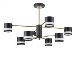 Люстра потолочная 8240/8C COMFI LN25 197 черный/латунь, металл/акрил LANIKA