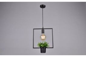 Светильник подвесной "Геометрия" РС20852 BK/1P квадрат